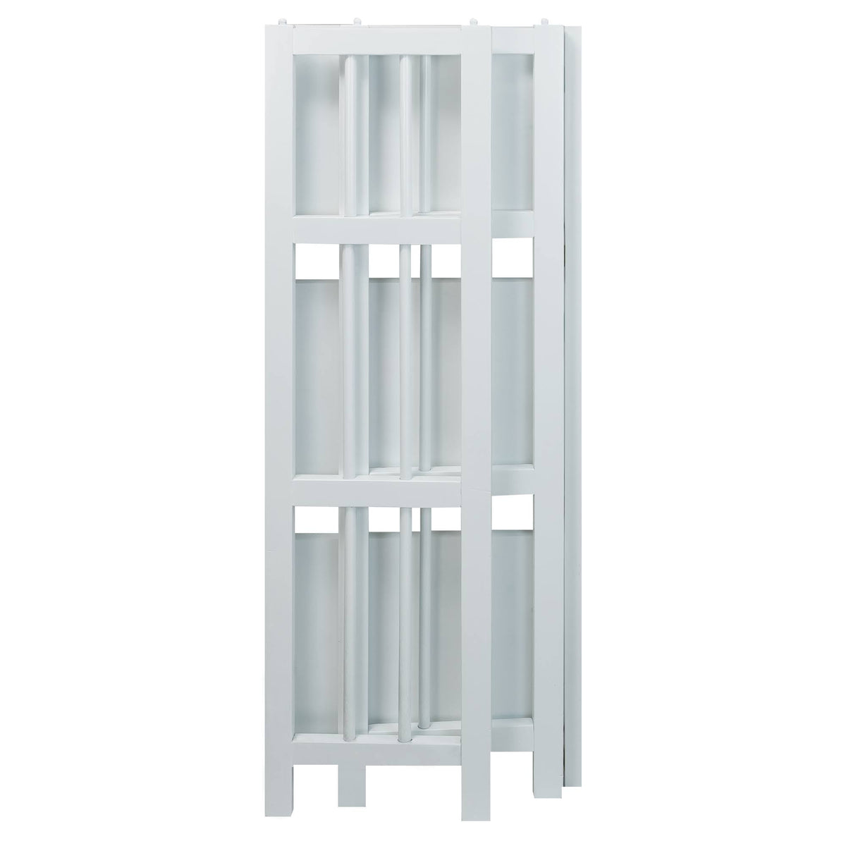 White 3-Shelf Folding Bookcase M62367