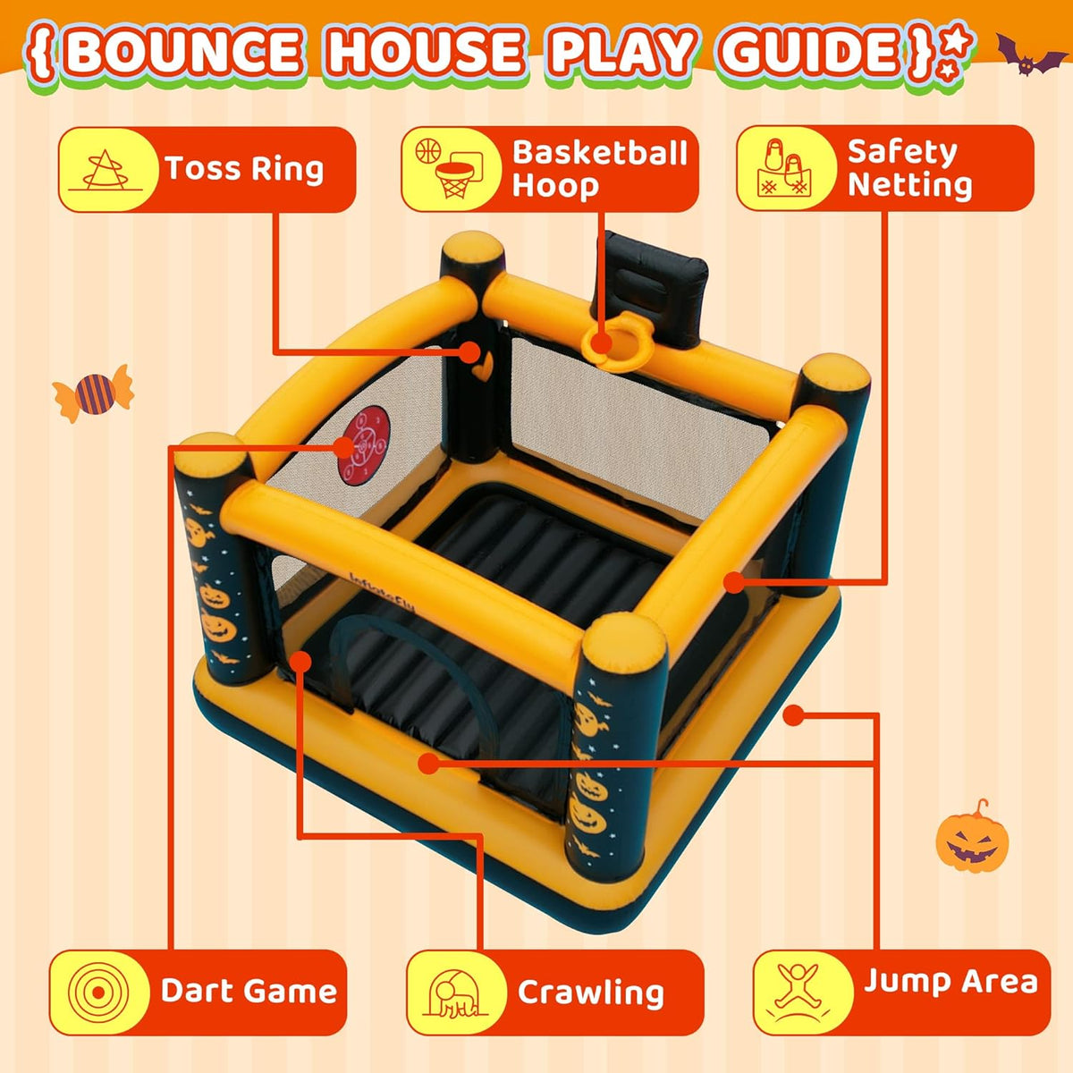 Inflatable Bouncy Castle with Ball Pit V185