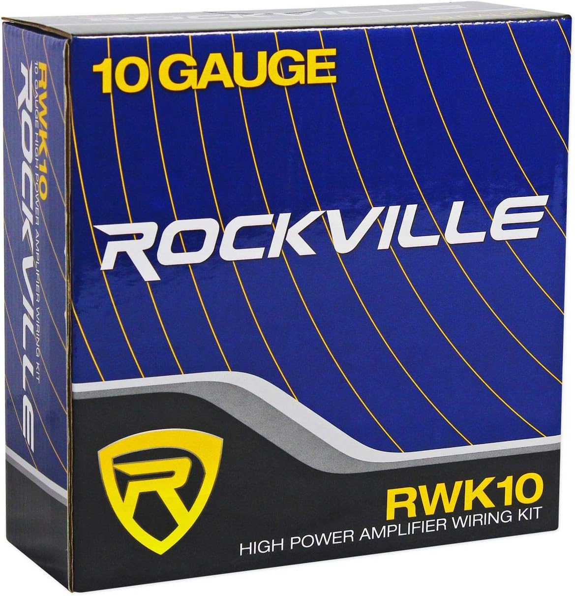 10" 800 Watt Under-Seat Amplified Car Subwoofer with Wire Kit P306