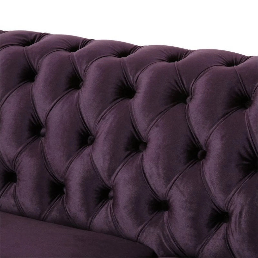 7 Seat Velvet Tufted Chesterfield Sectional B846654
