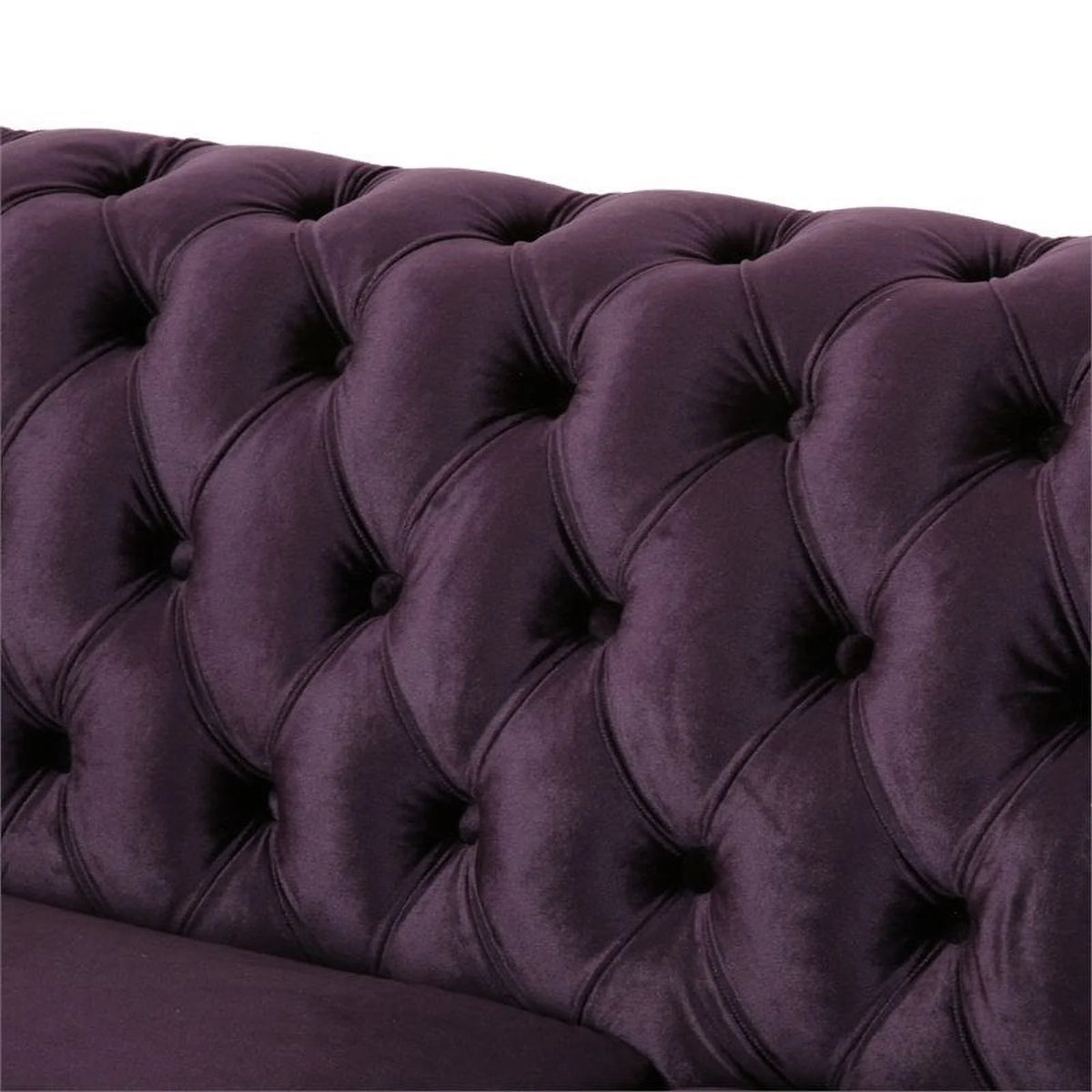 7 Seat Velvet Tufted Chesterfield Sectional B846654