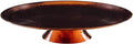 Copper Cake Plate, 14 Inch Diameter, Pure Copper, Heavy Gauge, Hand Hammered M69547