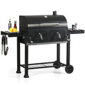 Extra Large Charcoal BBQ Grill with 2 Foldable Side Tables R7832