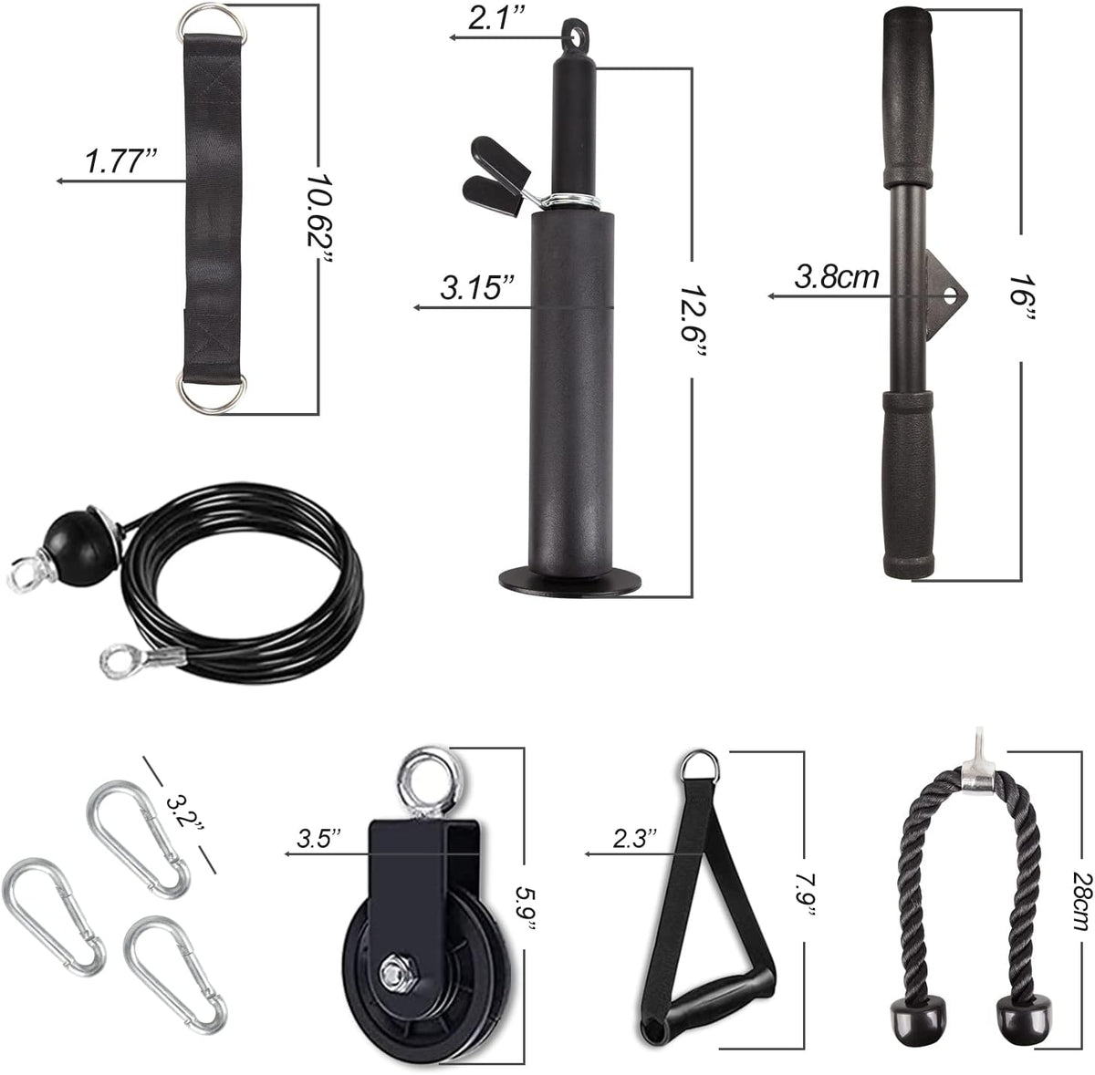Weight Cable Pulley System Gym Cable Pulley Attachments Home Gym Equipment L472730