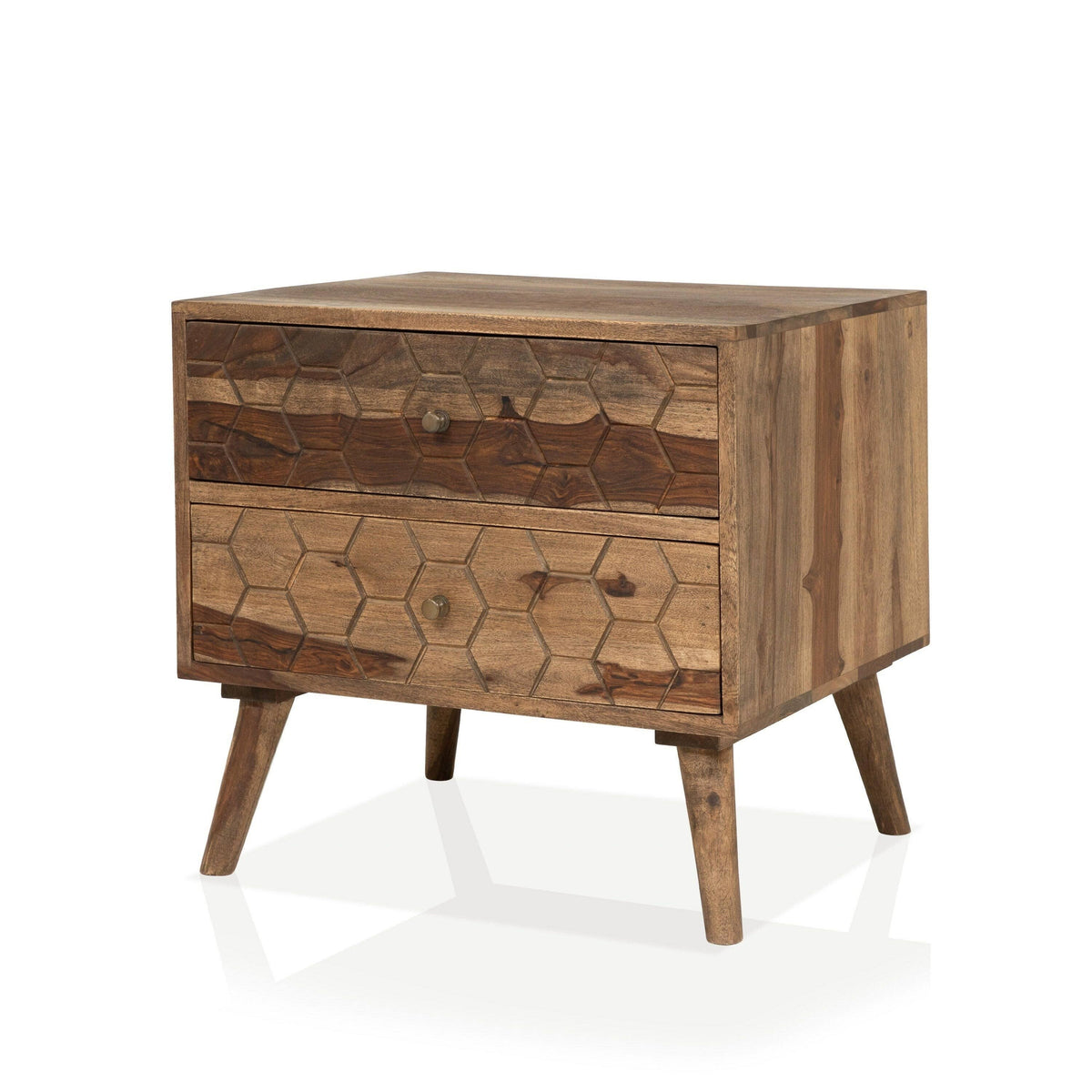 Natural Oak Nightstands Set of 2 Y676