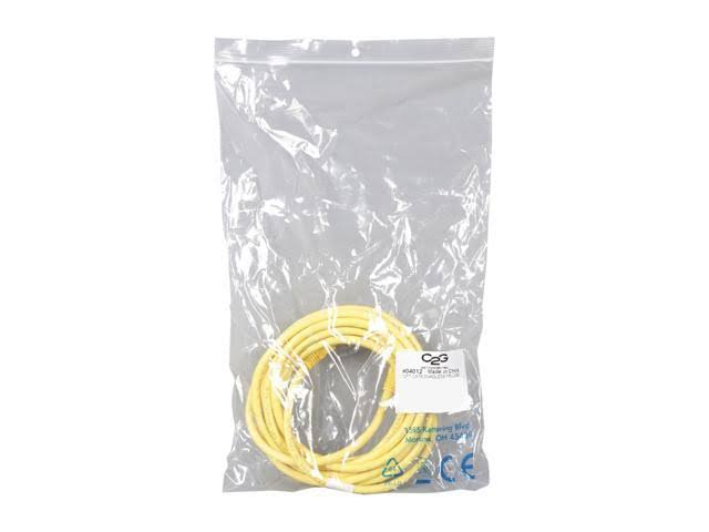 Cat6 Snagless Unshielded Ethernet Network Patch Cable Yellow 12 Feet G6843