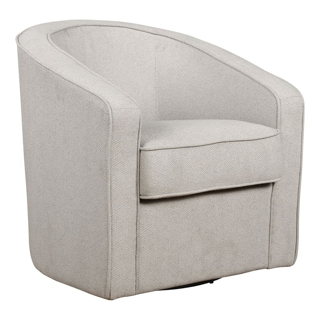 Gray Zig Zag Fabric Swivel Chair R6663