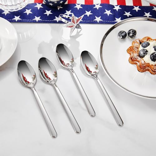 4-Piece 6.4 inch Stainless Steel Teaspoon Set H1940