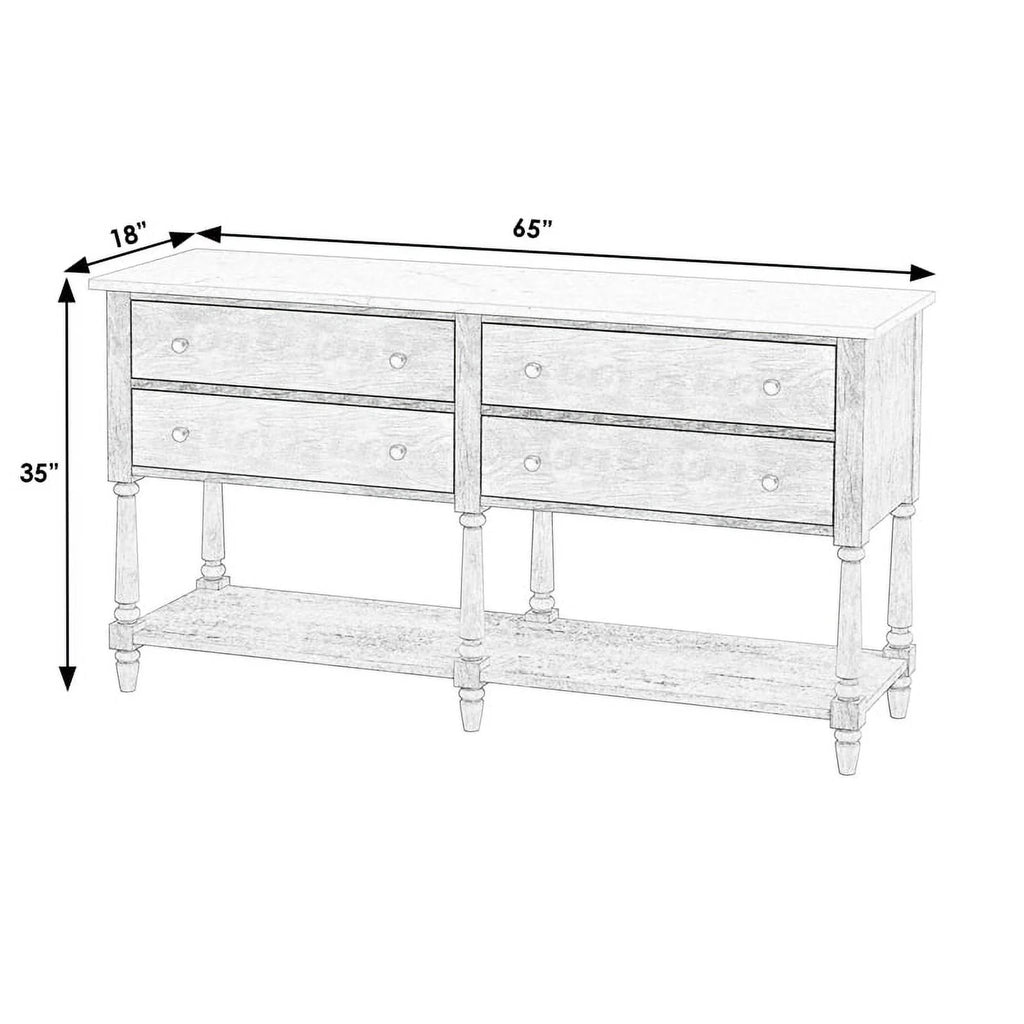Black Marble Sideboard C5526