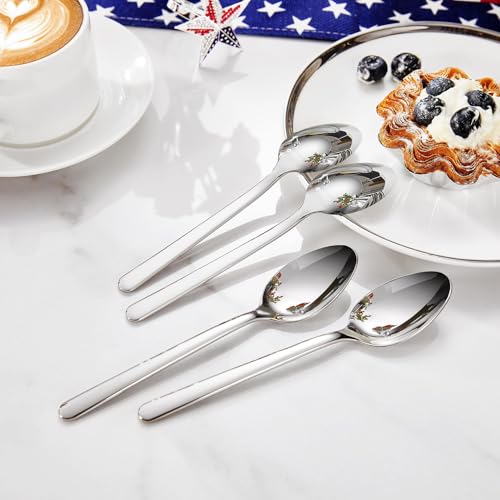 4-Piece 6.4 inch Stainless Steel Teaspoon Set H1940