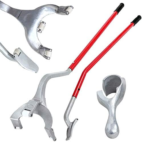 Steel Tire Mount Demount Tool Kit with Bead Breaker (Yellow) L562
