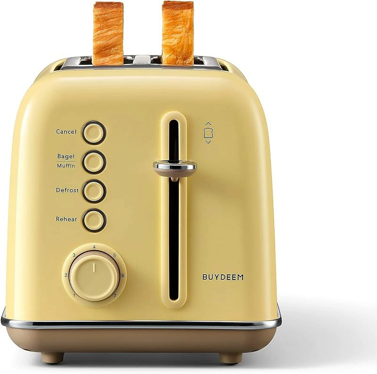 Retro Stainless Steel Toaster with Extra Wide Slots T948032
