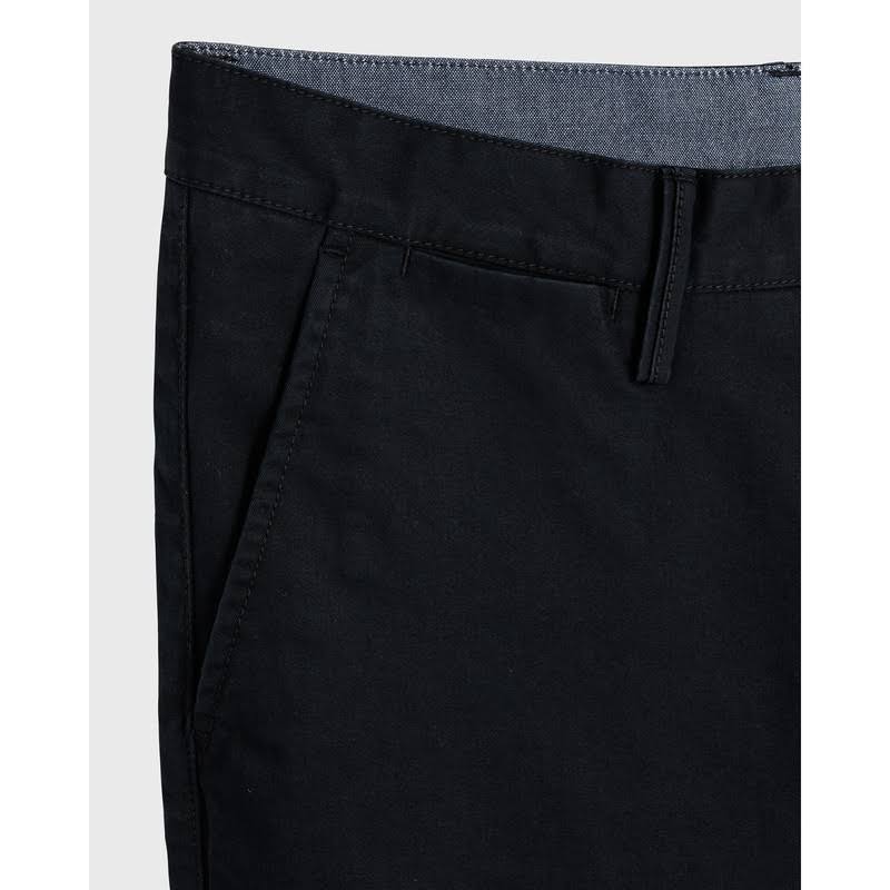 Slim Fit Twill Chinos, Black P553