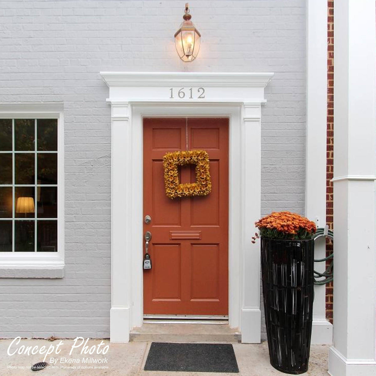 Flat Panel PVC Pilaster with Capital and Base (Pair) X36276