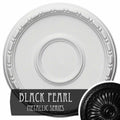 16 1/2x22OD x 1 1/2x22P Ceiling Medallion Hand-Painted Black Pear R988456