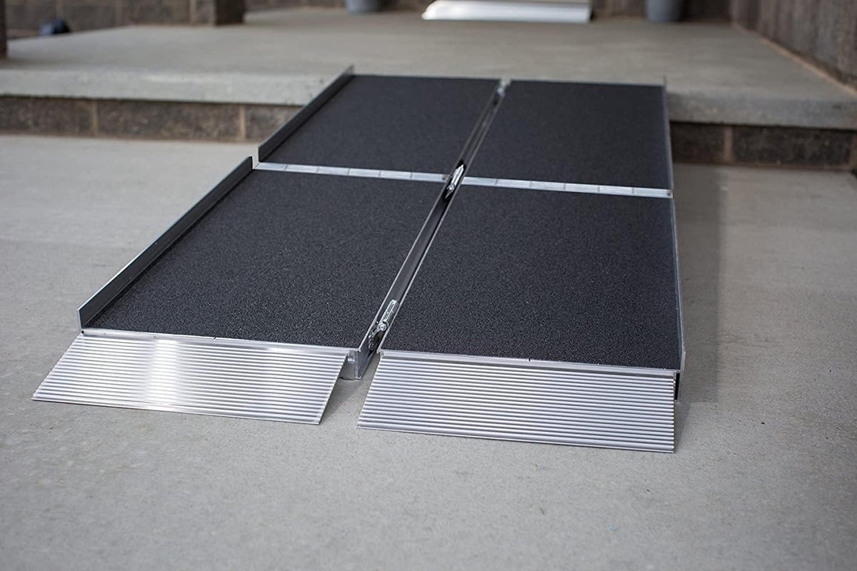 Suitcase Trifold Portable Ramp with Slip-Resistant Surface, 7 Foot A77057