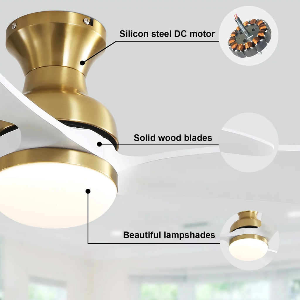52" Smart Ceiling Fan with Remote Control H614285