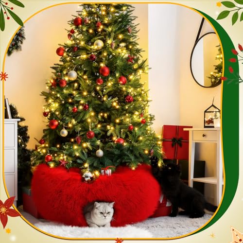Christmas Cat Tunnel Bed with Washable Cushion Y8466