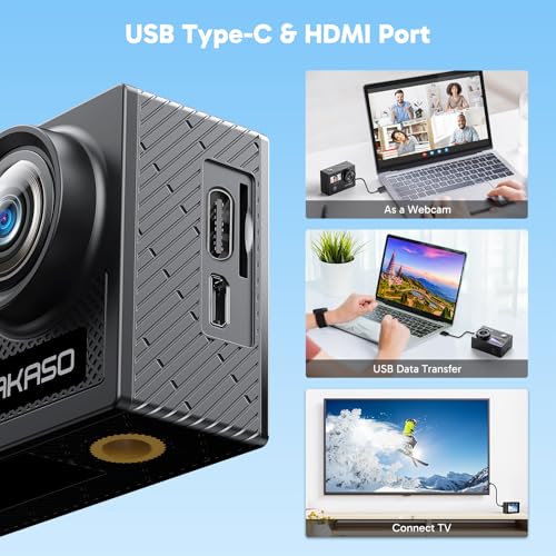 4K 30fps 20MP Waterproof Action Camera with 64GB MicroSD Card L227