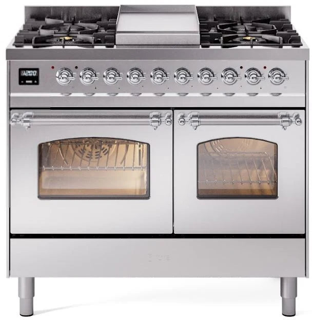 40 Dual Fuel Natural Gas Range Stainless Steel V810