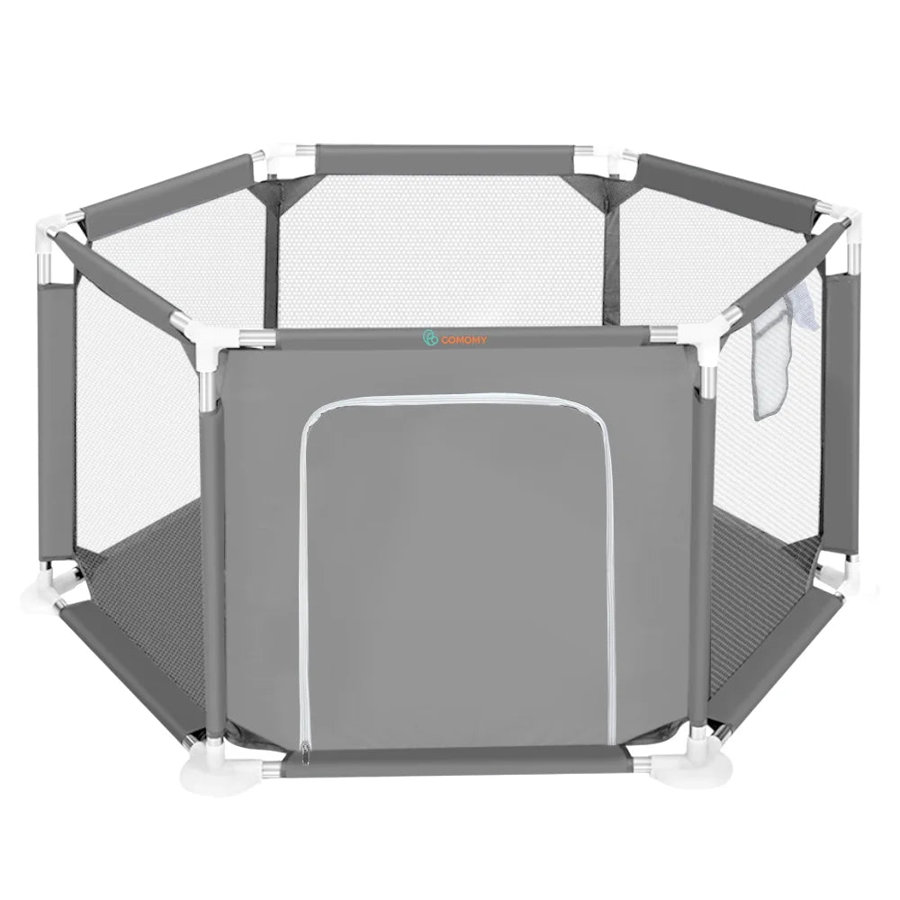 Baby Playpen 6 Panels Blue H193816