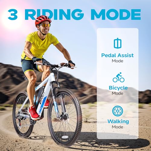 350W 26" 21 Speed Electric Bike with Dual Disc Brake S375
