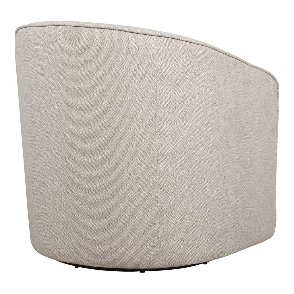 Gray Zig Zag Fabric Swivel Chair R6663