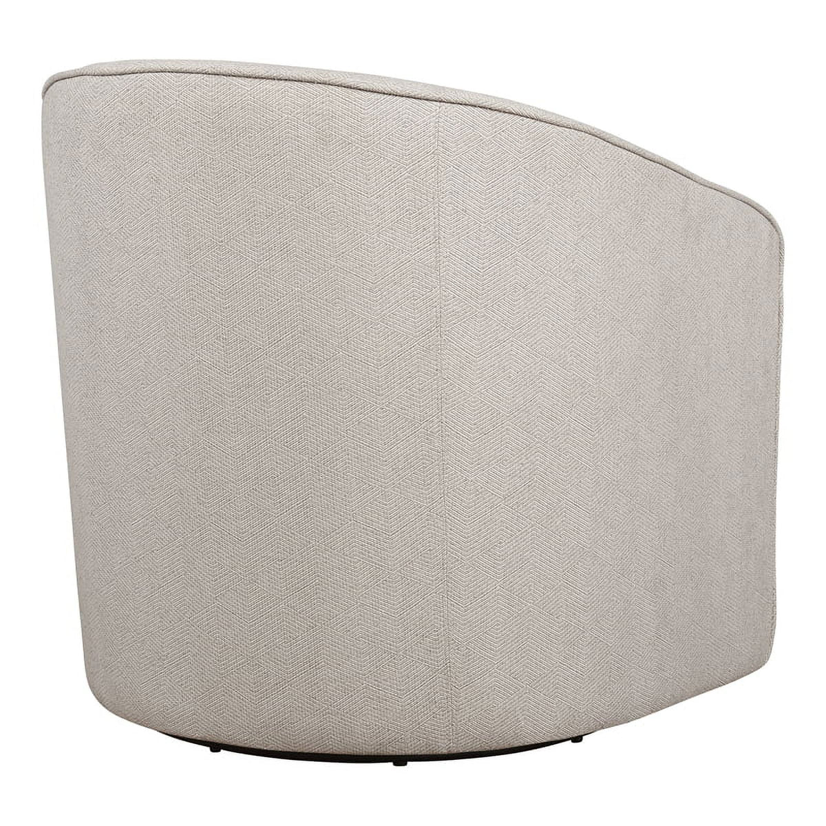 Gray Zig Zag Fabric Swivel Chair R6663