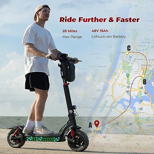 Electric Scooter 11" Off Road Tires 1000W Motor Foldable Y280437