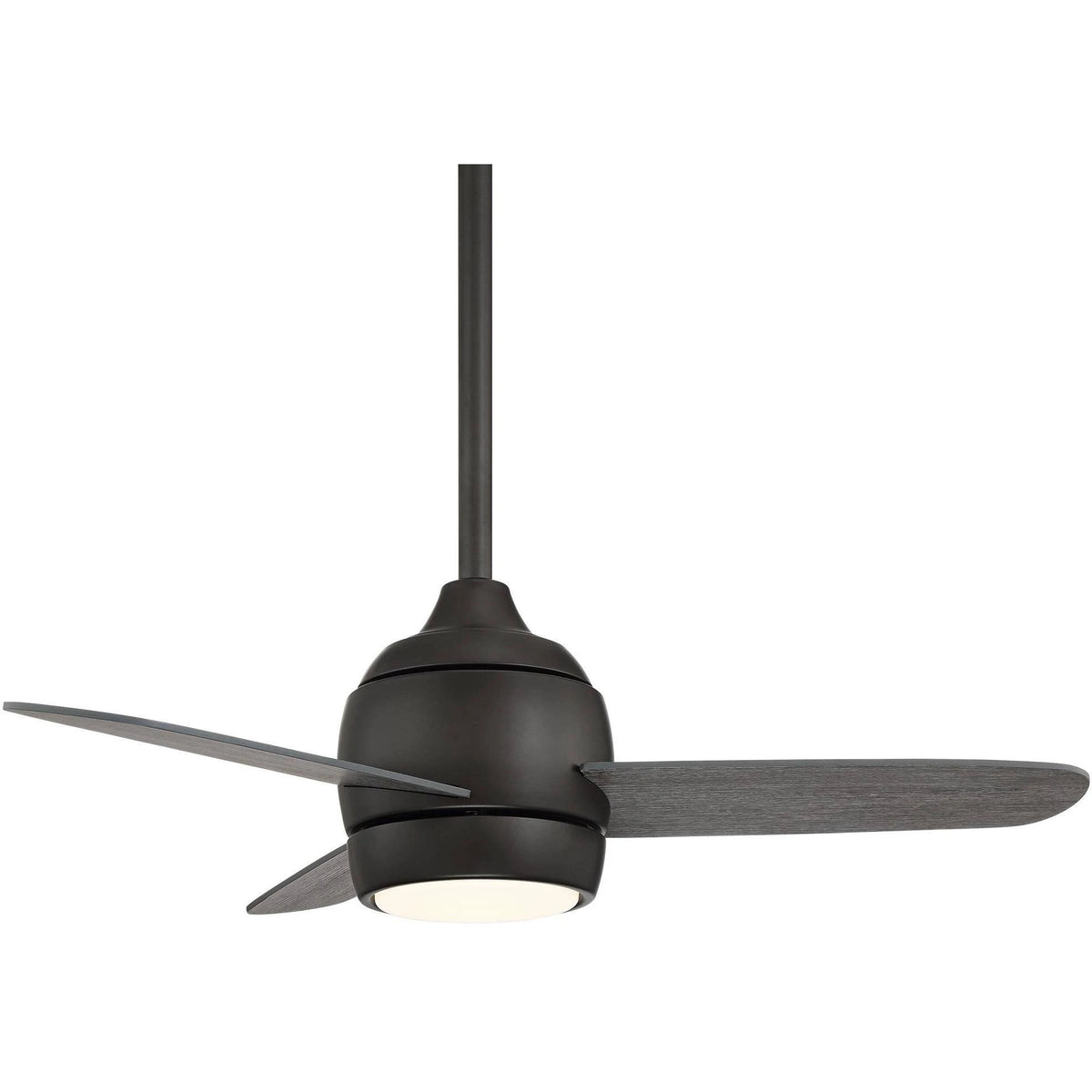 36x22 Outdoor Ceiling Fan with Light LED Dimmable Remote Oil Rubbed Bronze Gray Wood Damp Rated P272722