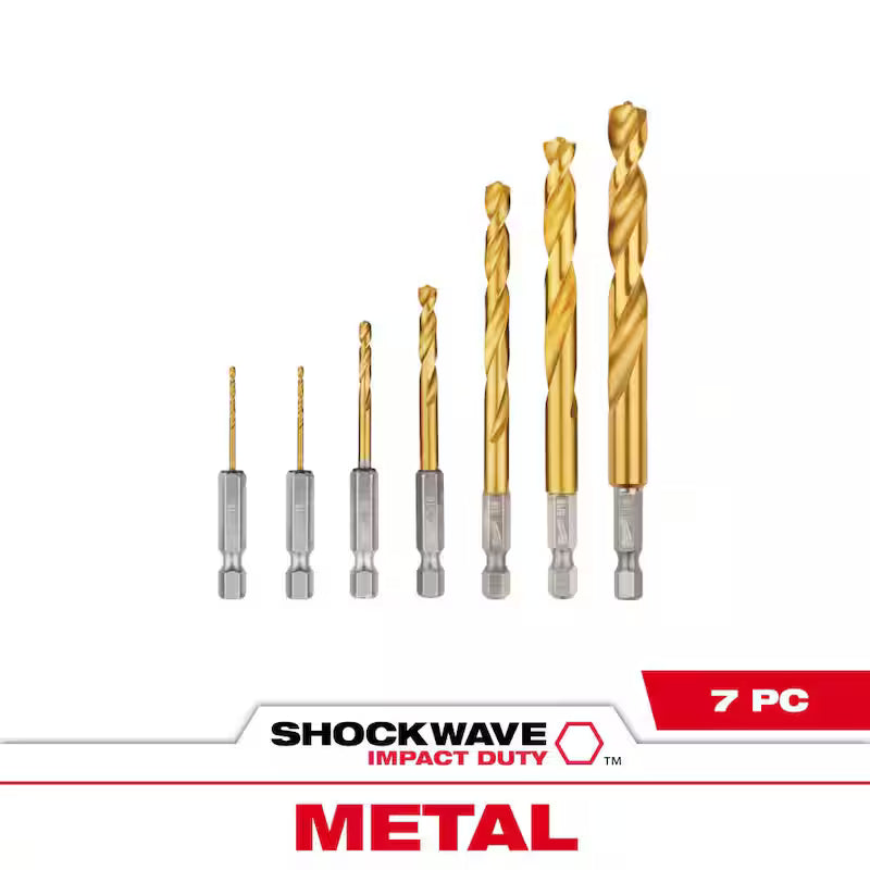 Titanium Drill Bit Set 7-Piece F2466