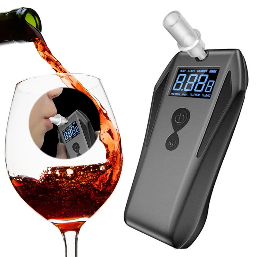 Portable Breath Alcohol Tester with 10 Mouthpieces G864
