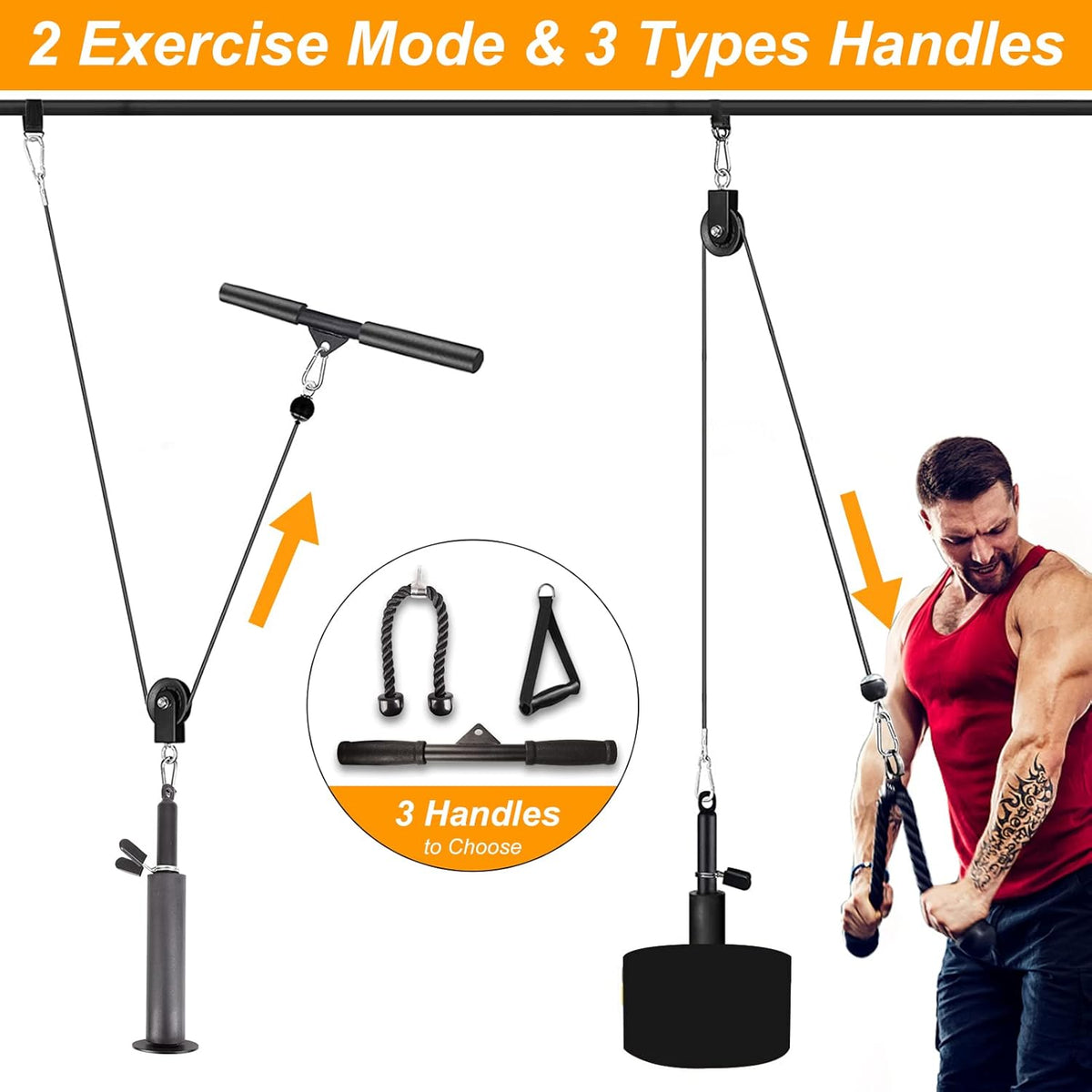 Weight Cable Pulley System Gym Cable Pulley Attachments Home Gym Equipment L472730