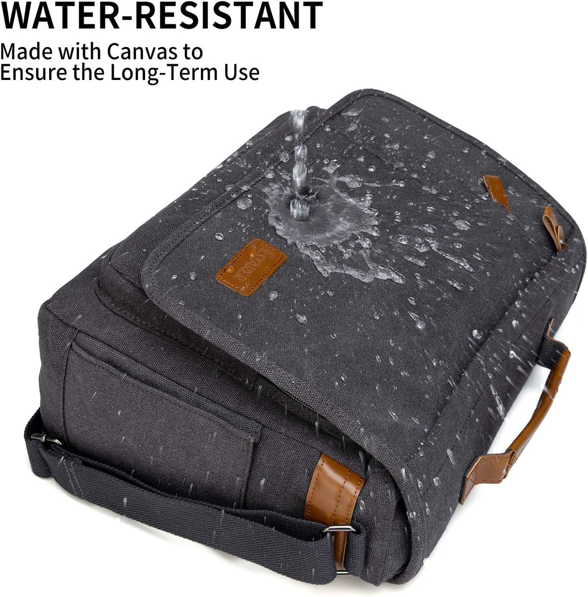 Water-resistance Canvas Laptop Messenger Bag M996