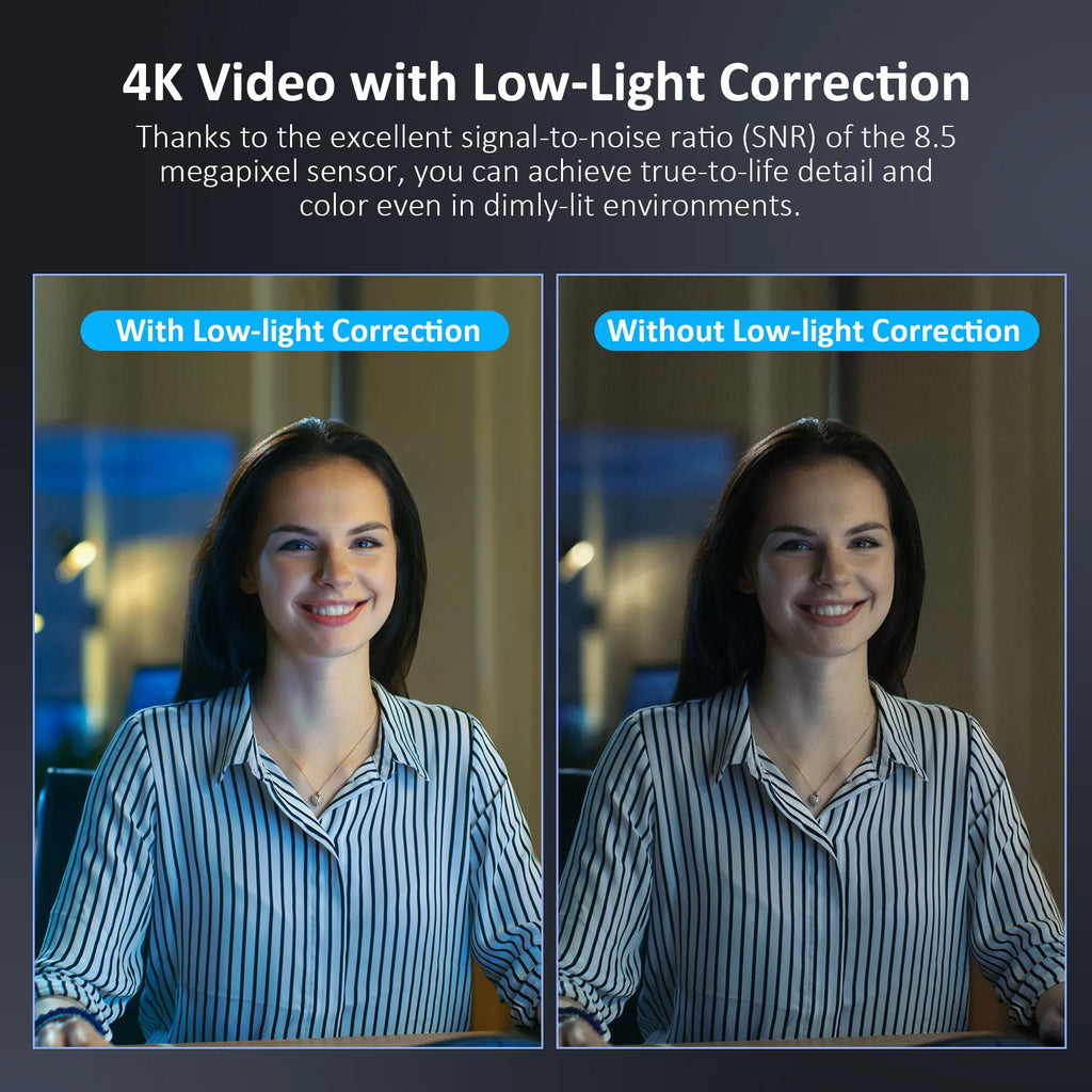 4K AI Webcam with Noise-Canceling Mic P5753
