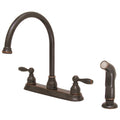 Oil Rubbed Bronze High Arc Kitchen Faucet with Sprayer V1608