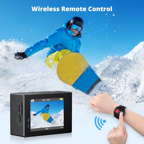4K 30fps 20MP Waterproof Action Camera with 64GB MicroSD Card L227
