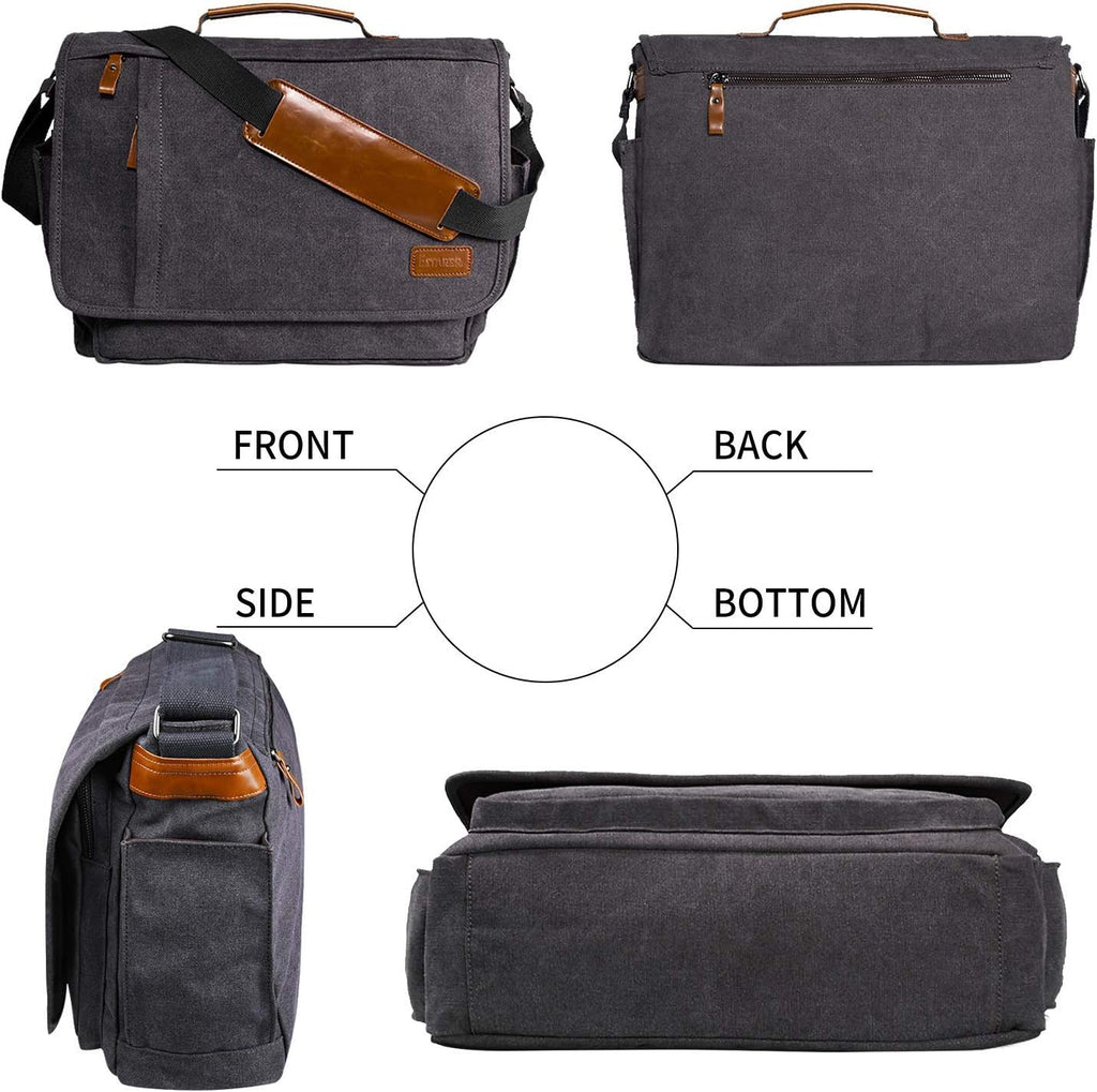 Water-resistance Canvas Laptop Messenger Bag M996
