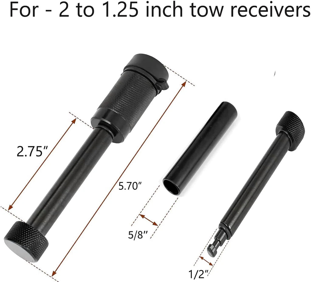5/8" and 1/2" Black Trailer Hitch Pin Lock Set A460147