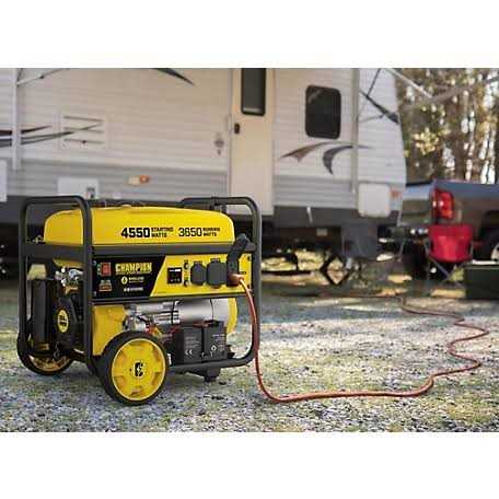 3650 Watt Electric Start Portable Generator with RV Outlet G974734