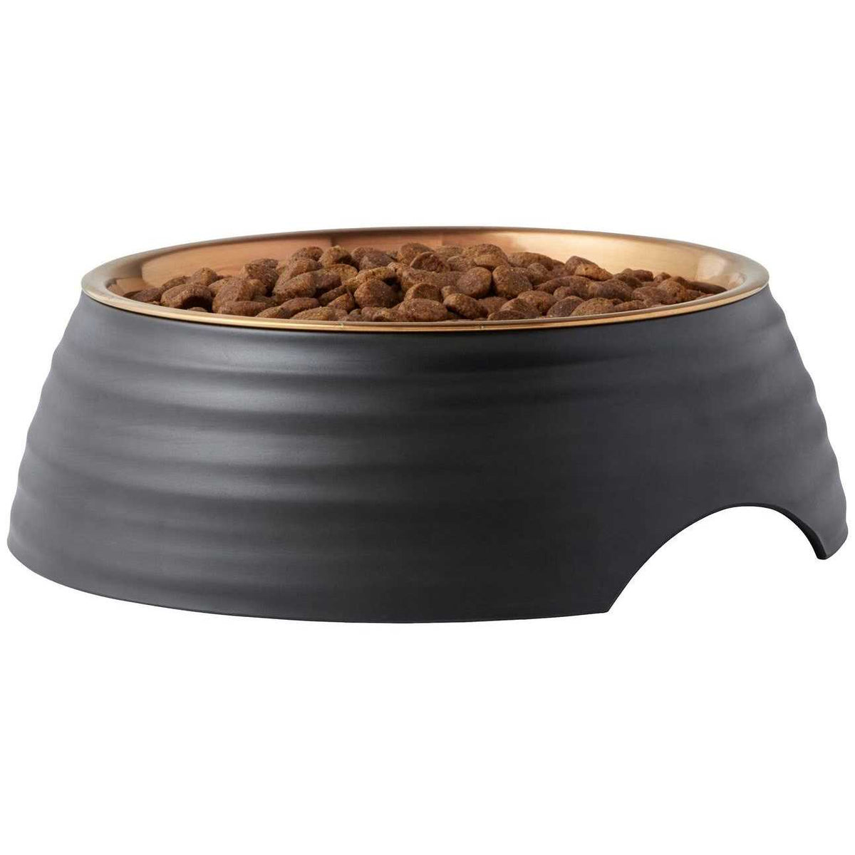 Matte Black Stainless Steel Dog & Cat Bowl H8951