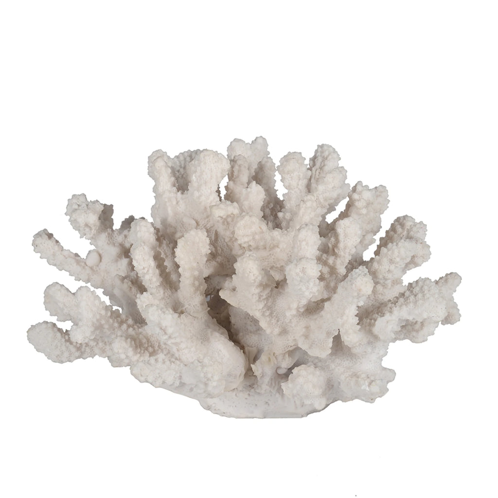 White Faux Coral Sculpture D433