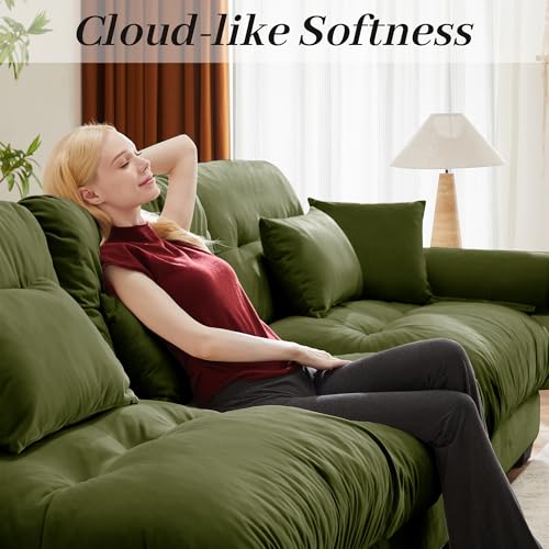 130" Modular Sectional Sofa with Movable Ottoman K266