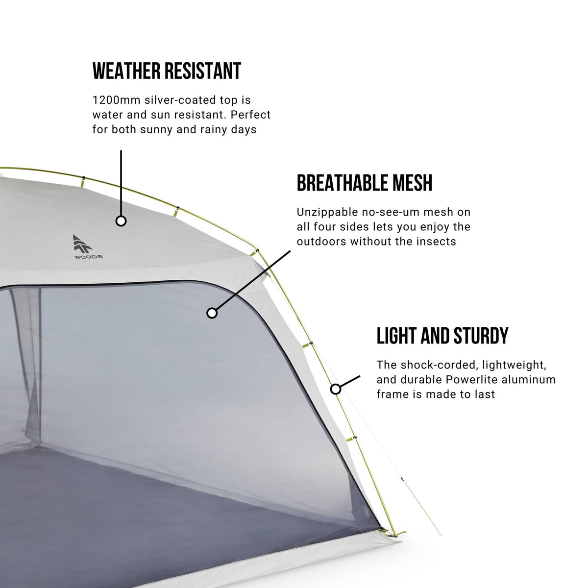 12x12 ft Canopy Tent Screen House C87915