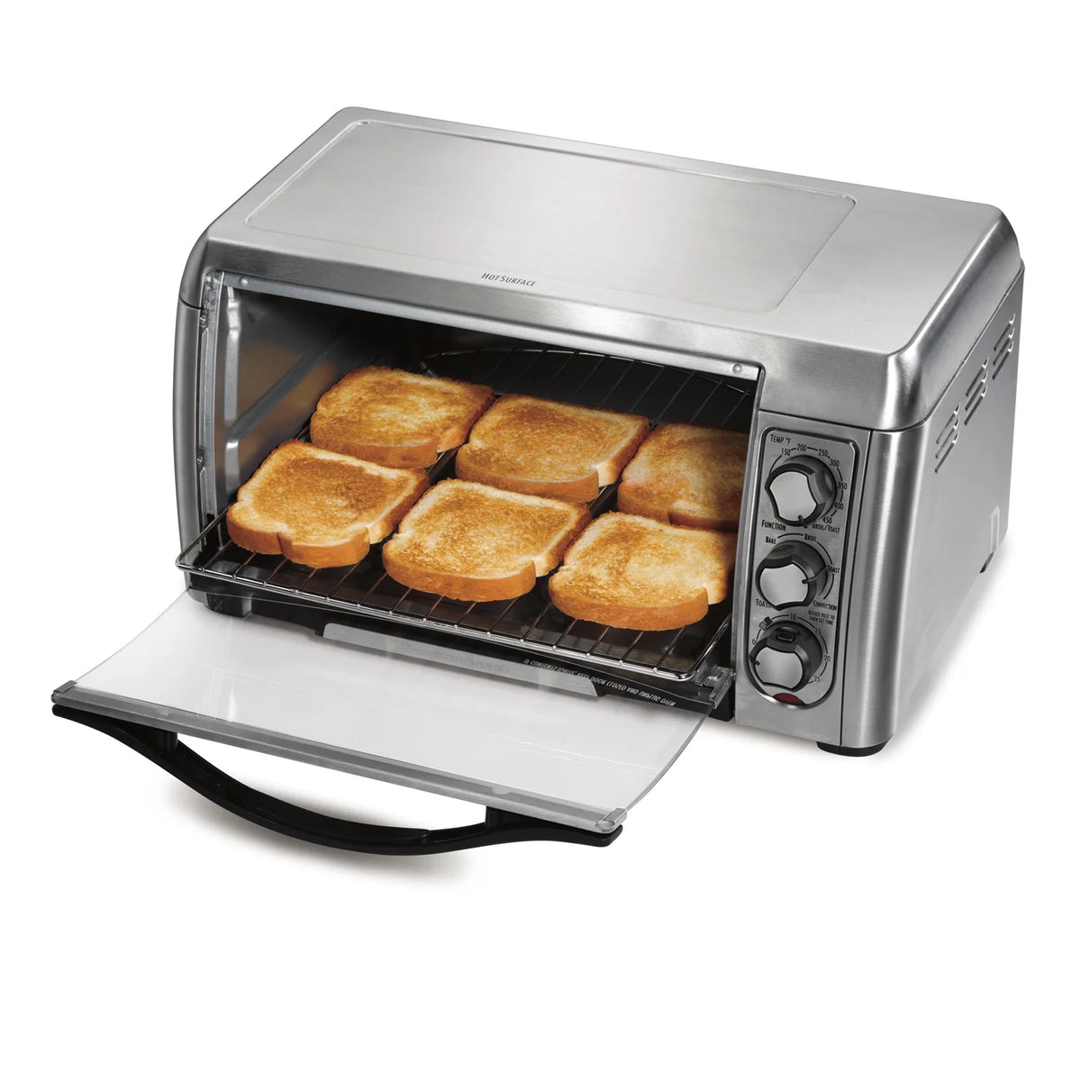 6-slice Convection Black Toaster Oven D6741