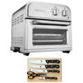Silver Air Fryer with 5-Pieces Knife Set with Cutting Board L5597
