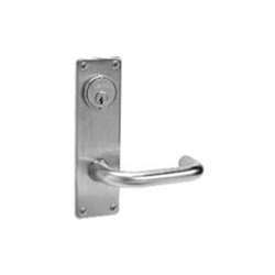 Mortise Lock Bright Nickel Plated Clear Coated A744