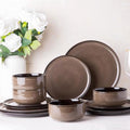 Green 18PCS Ceramic Dinnerware Set T83393