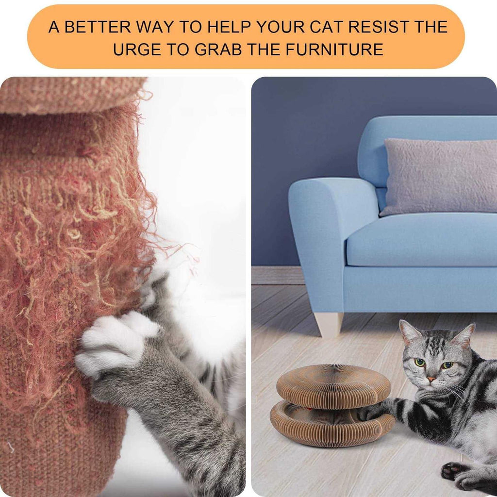 Magic Cats Scratching Board Interactive Scratch Pad Scratcher with Ball O124