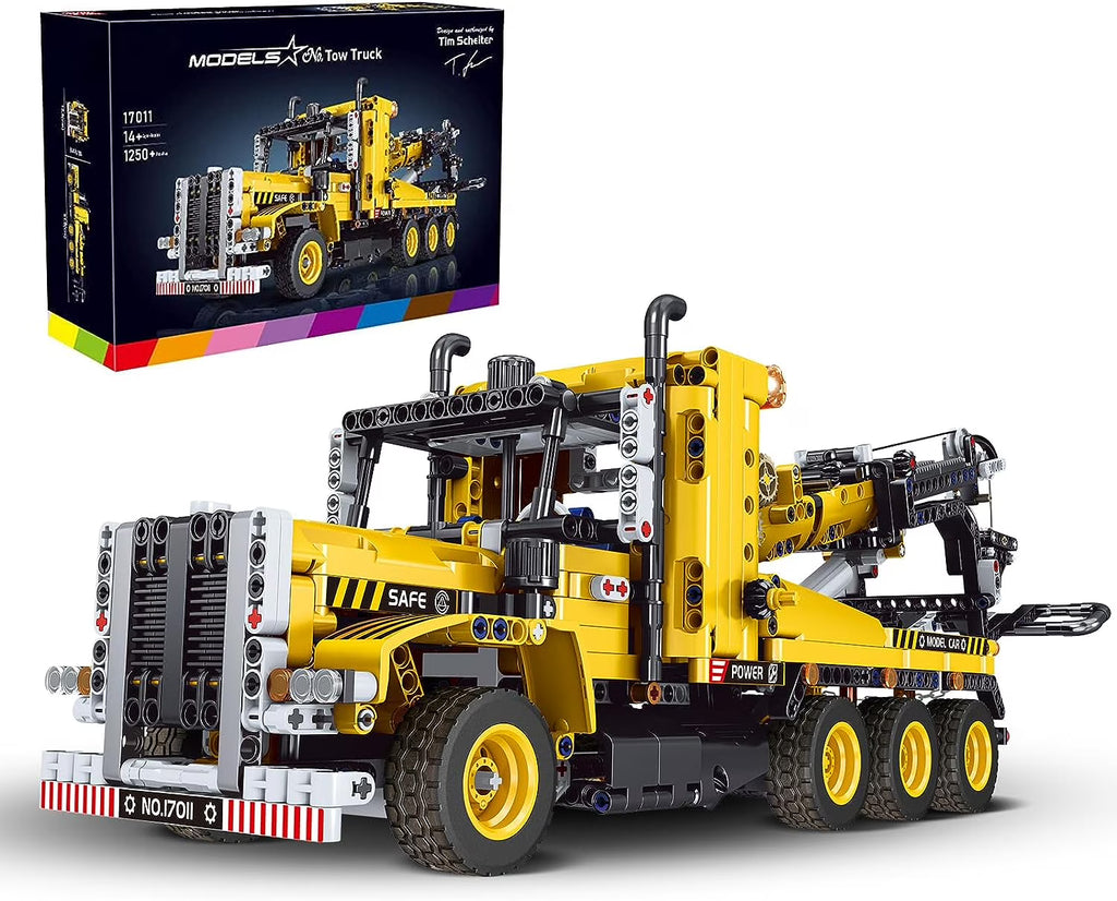 Road Trailer Tow Truck Building Blocks Kit F743736